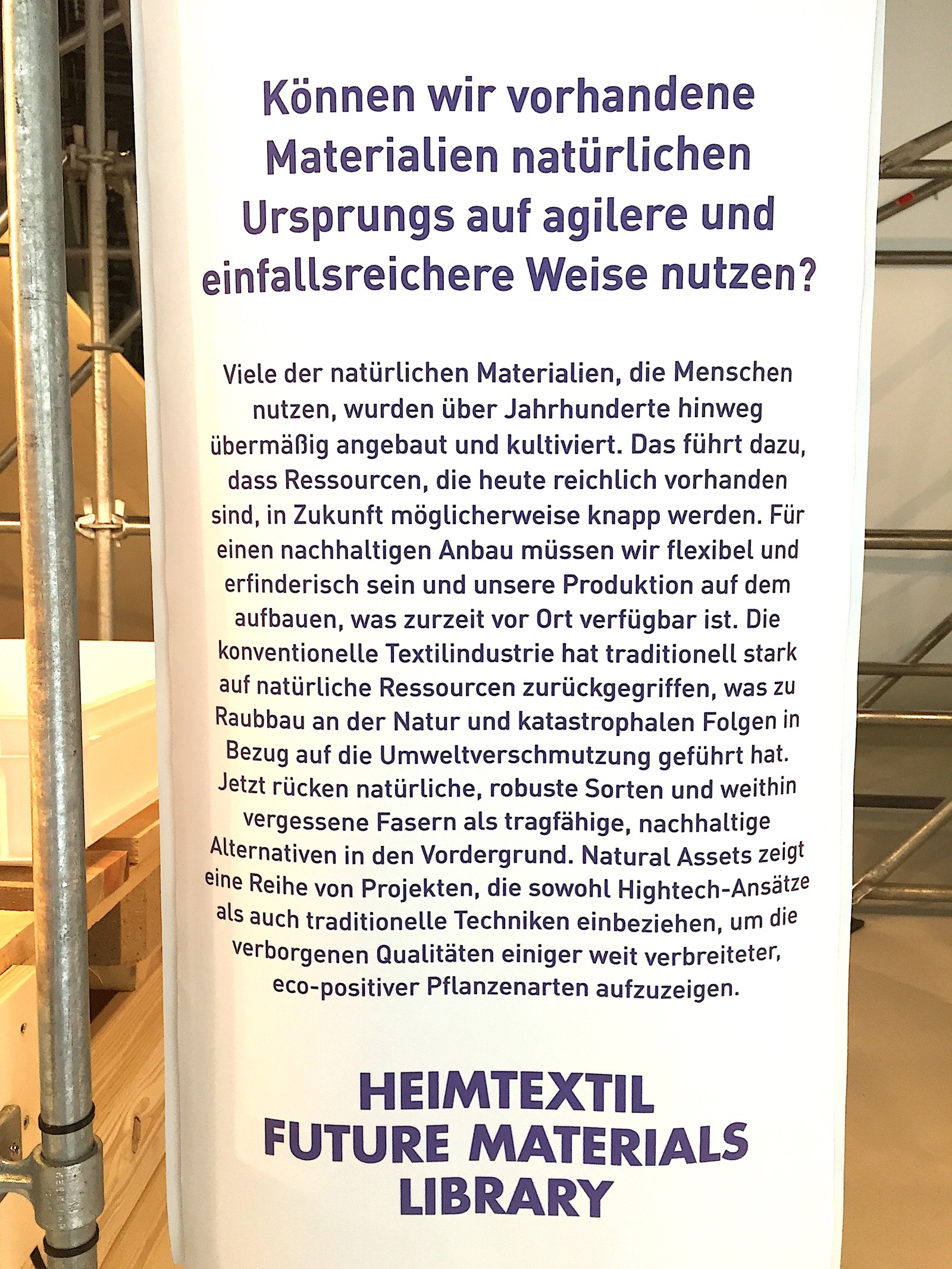 Heimtextil - Materialien der Zukunft